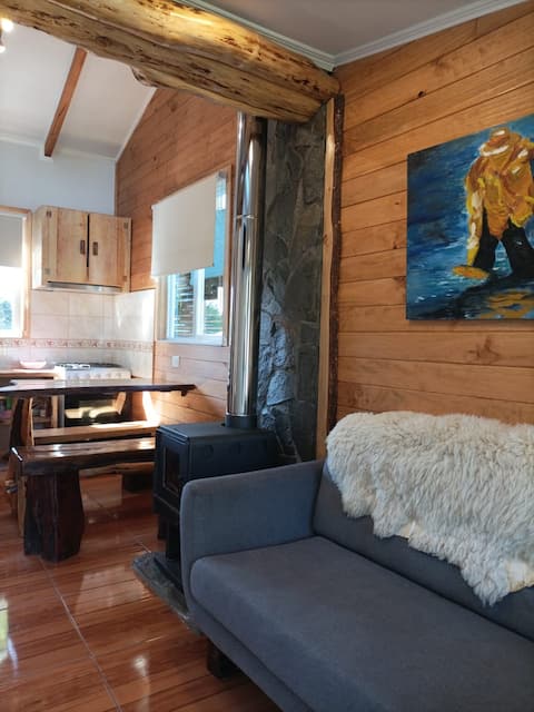 Top Airbnb: Stone Cabin, Gray 2 Tiny house in Puyehue
