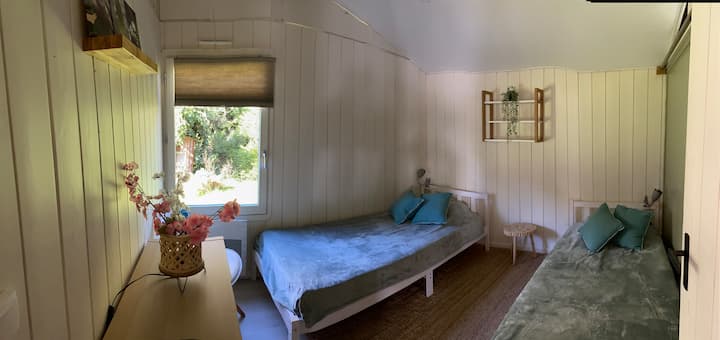 Habitación chalet Libélula: 2 camas individuales