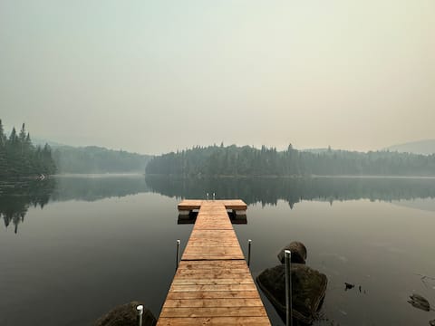 Modern solid wood chalet | Spa•fireplace•nature