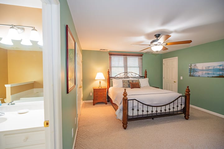 Private King primary on 2nd floor with en-suite