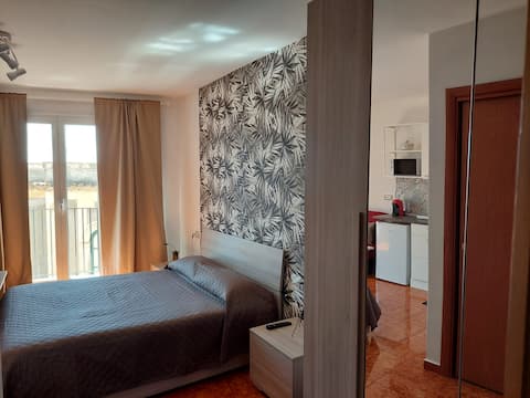 Top Airbnb: Ancient theater studio apartment with balcony in Taormina