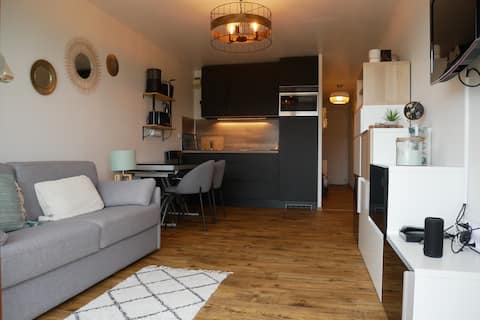 Successful Airbnb property: Apartment with terrace 50 m from the sea in Camiers