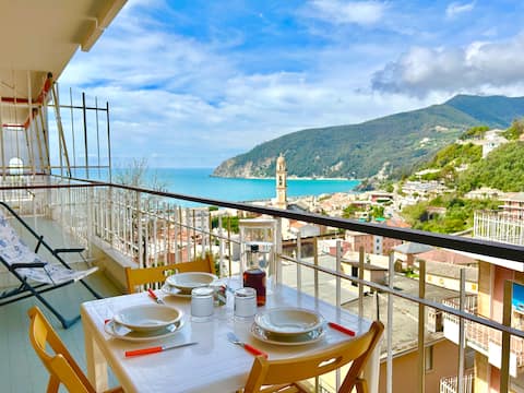 "Il Geko" Terrace with Sea View and Parking Space