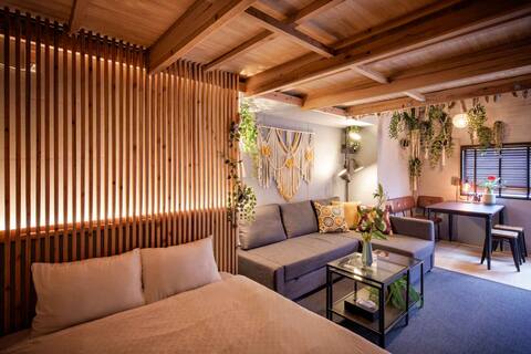 Hyuga SurfCamp 110 - Cozy Cottage w Terrace & Loft