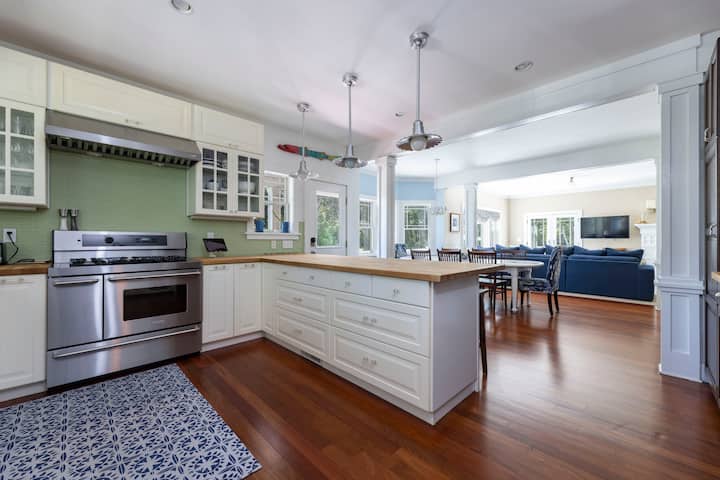 Westerly Beach House in the Woods with Pool and Hot Tub