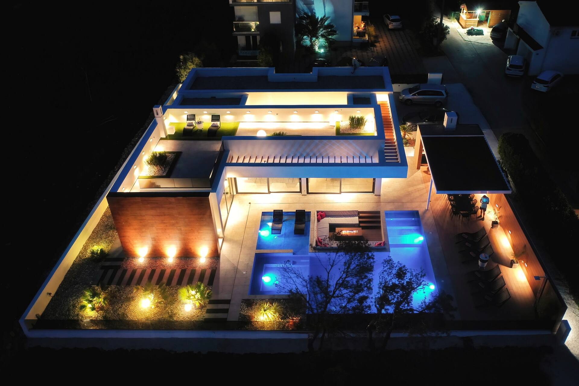 Villa Zatonka with sea view