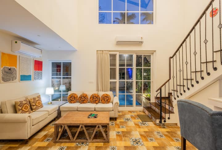 Living room with coffee table