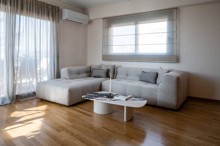 Acropolis View • Designer Loft with Custom Decor