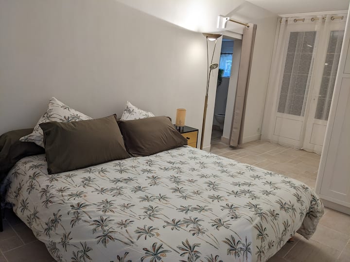 მთავარი საძინებელი პატარა ტერასით