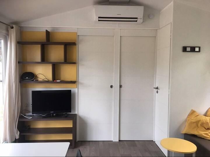 Grand Mobile-home 37m² Clim 3ch 6pers 120m Terrain - Argelès-sur-Mer