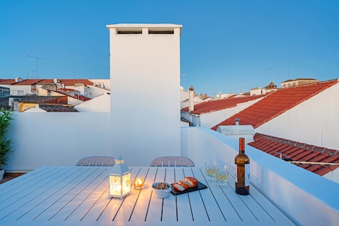 Stylish&Luminous, 2 Queen Beds, historic w/terrace