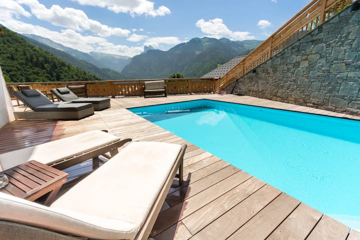 Chalet Falcon With Pool+hot Tub - Samoëns