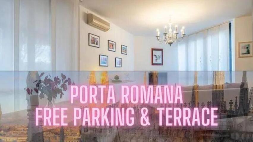 [Duomo-PortaRomana]XXL HOME terrace & free parking