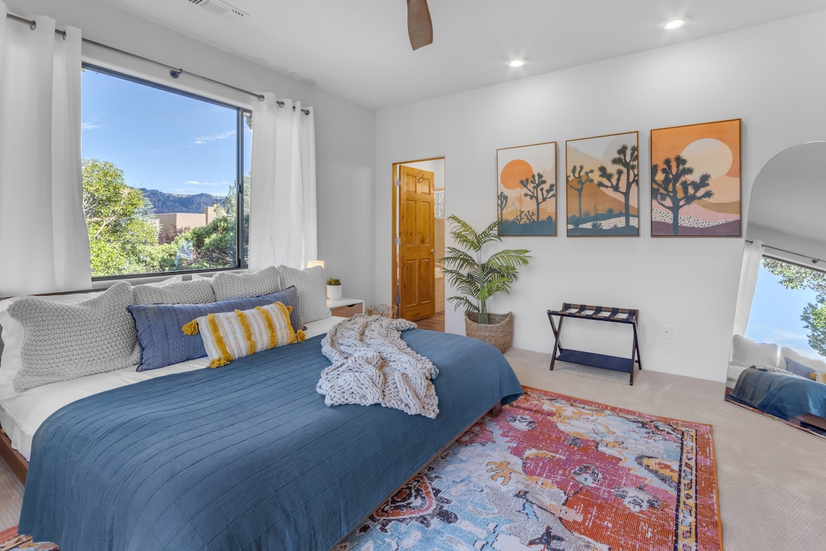 It is spacious and has a lot of natural light coming in