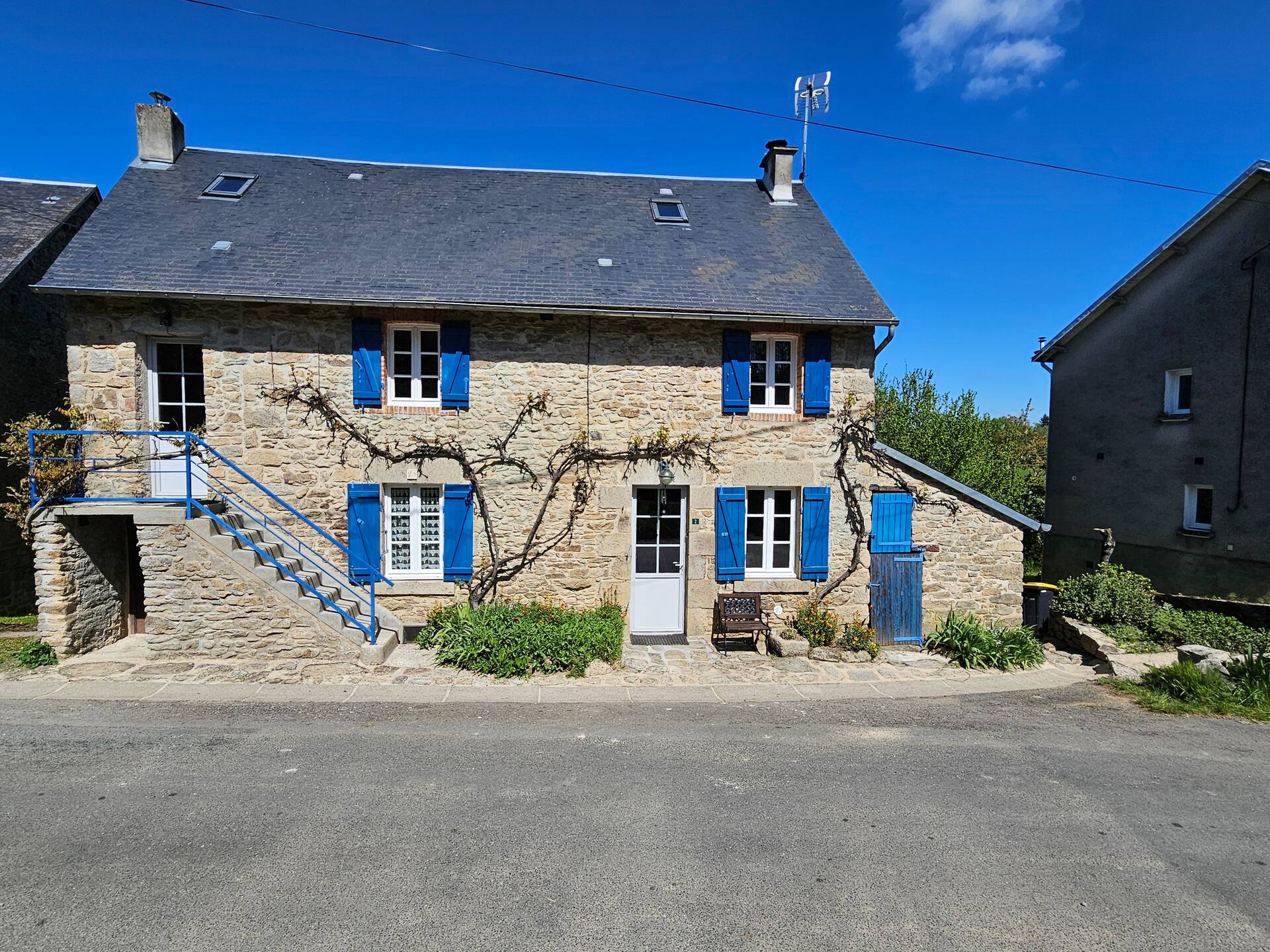 The Villa with Blue Shutters