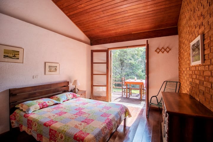 Bedroom 1 - Room with balcony and bathroom is outside and is shared 1 more bedroom.
