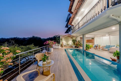 Agua De Marra 2BR Apt · River View· Candolim 5 min