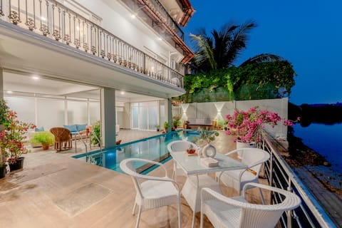 Agua De Marra 2BR Apt · River View· Candolim 5 min