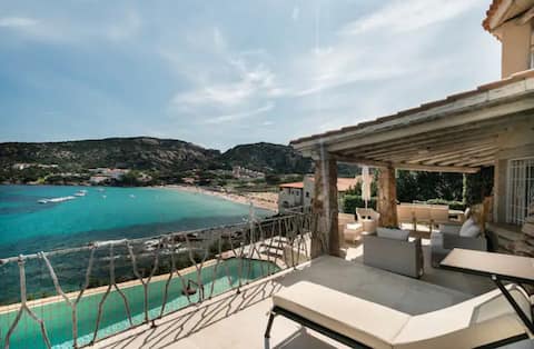 Baja Sardinia Villa Paradis sea, private pool, jacuzzi
