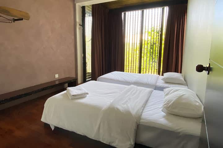 Middle Room -  2 super single size bed