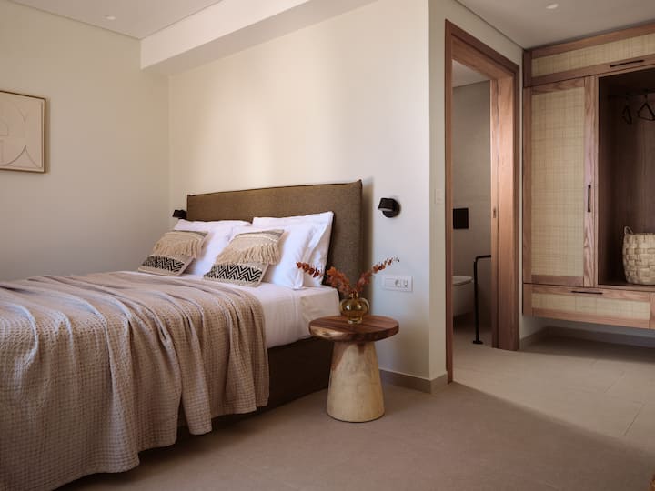 Begane grond slaapkamerontwerp. 