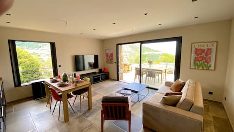 Airbnb performant: Casa Beluccia with sea & mountain views à L'île Rousse