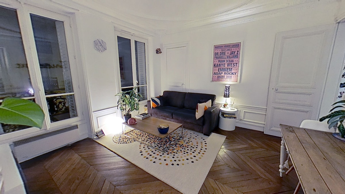Erfolgreiche Airbnb-Immobilie: Appartement Haussmannien proche Montmartre in Paris 9e Arrondissement