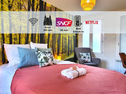 Bosque: Enchanting apartment 20 min from Rouen