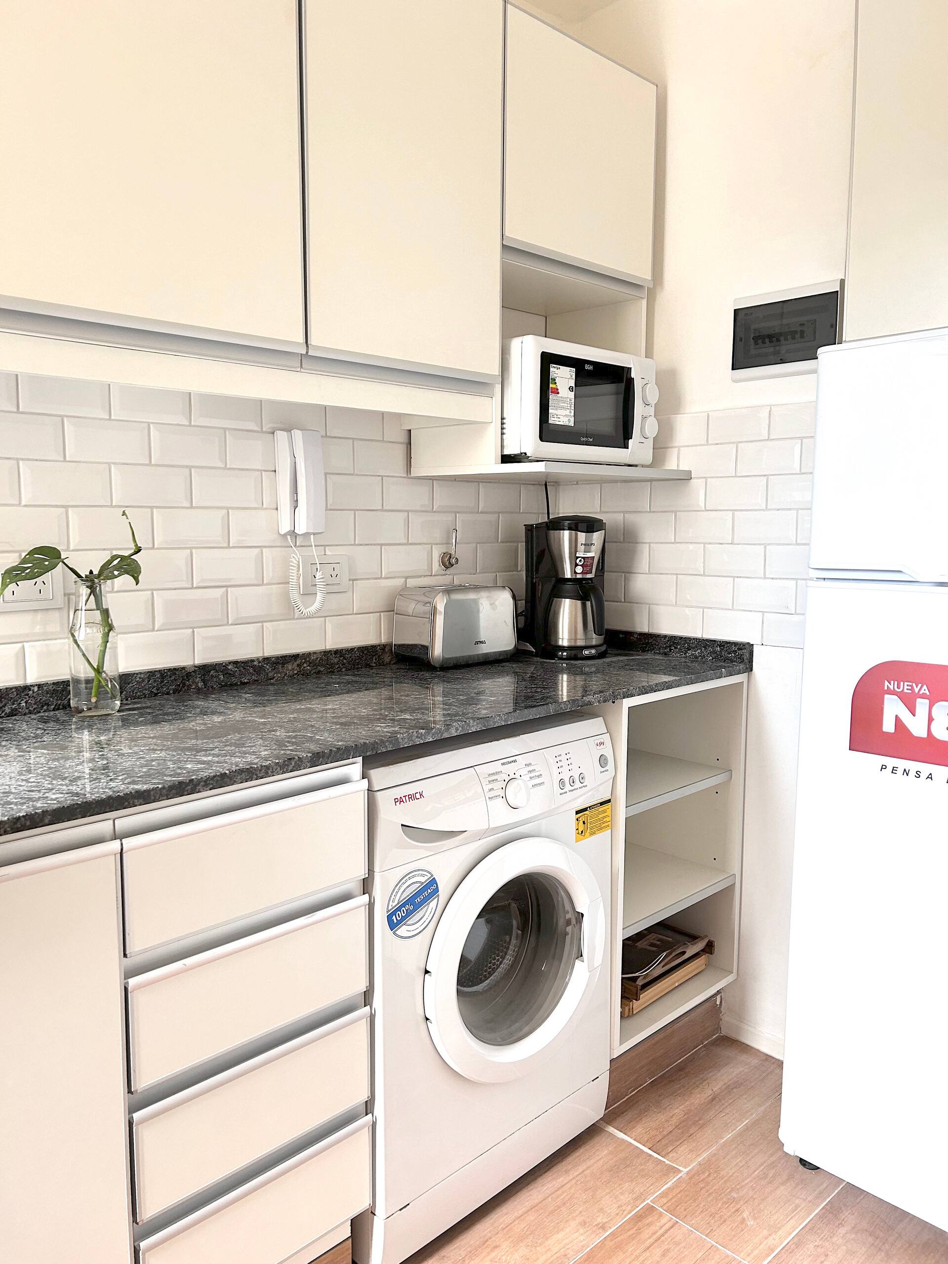 Apartamento de 1 quarto em Almagro em frente ao Hospital Italiano