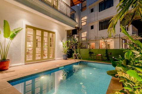 Staymaster Tipsy Turtle | 2BR | Pvt Pool | Vagator