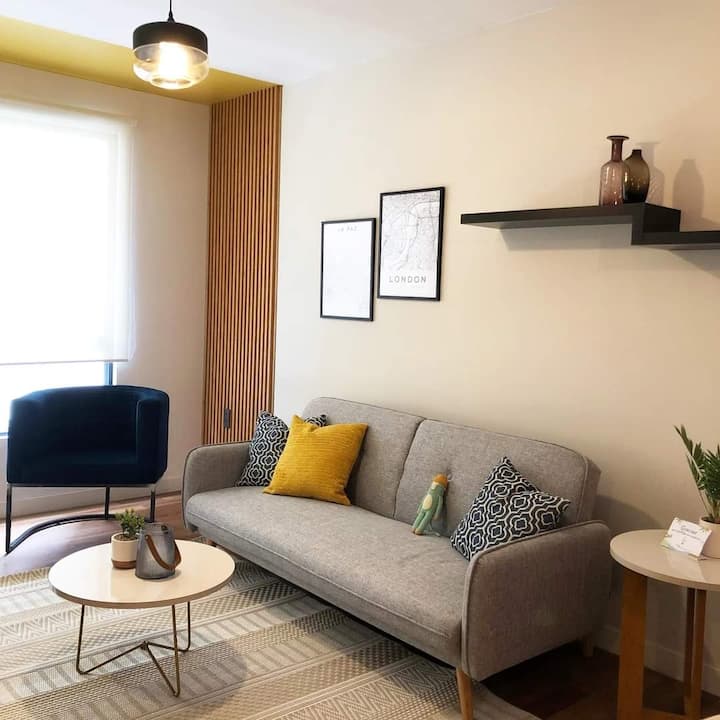 Moderno Y Encantador Departamento - La Paz