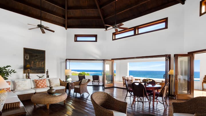 Beachfront Estate W/ Pool+tennis Court - Anguilla