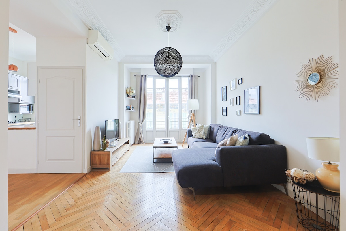 Airbnb performant: Cozy and Bright in the Heart of Nice - Air-conditioned à Libération