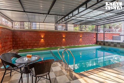 StayVista at Hillside Crest w/ Pool, WiFi, AC