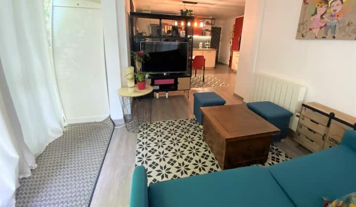 2p Climatisé Avec Jardin, Piscine Et Proche Mer - Saint-Paul-de-Vence