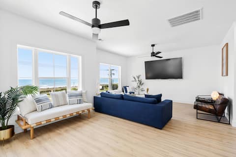 New Ocean Front Home-Pool/Spa+ Outdoor Bar/Kitchen
