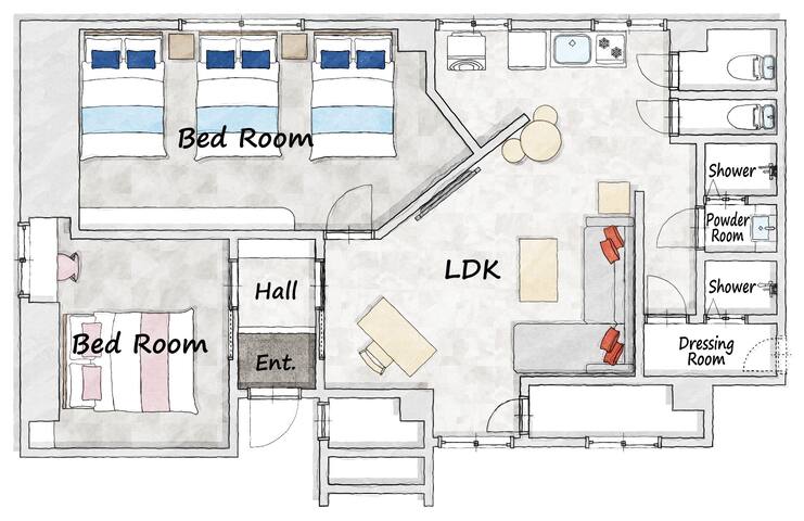 68㎡ JapaneseModernRoom Shibuya/Shinjuku 9min gallery image 4