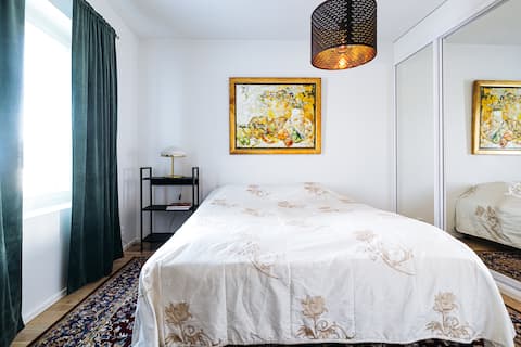Cozy two-bedroom apartment in the city center.
