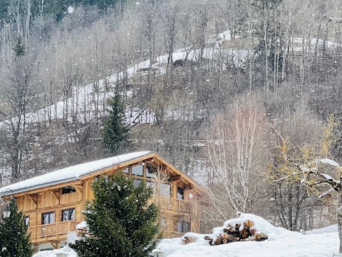 Luxury ski/mountain chalet with pool