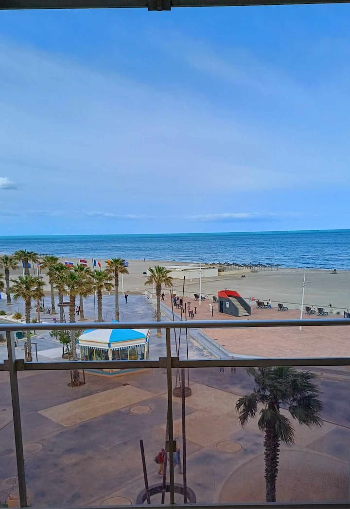Appart Cosy Terrasse Vue Mer Clim Wifi Parking - Canet-en-Roussillon