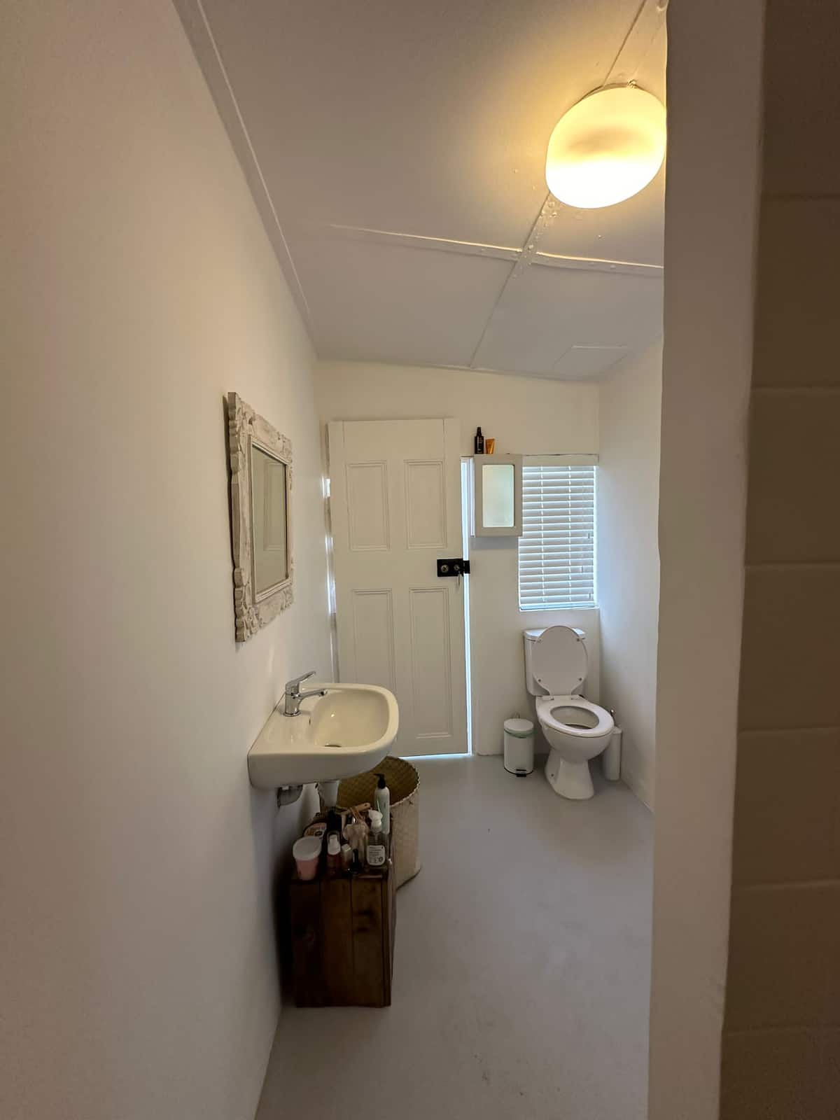Cottage bathroom with shower at Utopia Mansion in Fresnaye, Cape Town