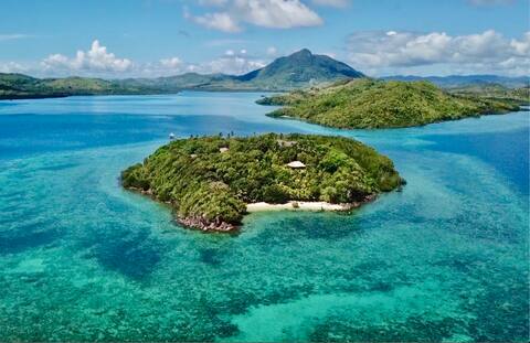 Private island bungalow