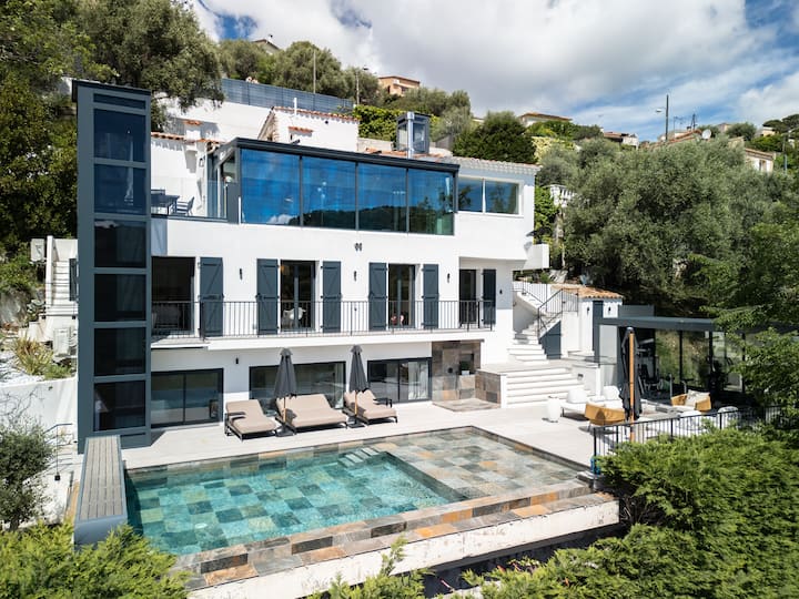 Maison Moderne, Piscine, Collines Niçoises - Nice