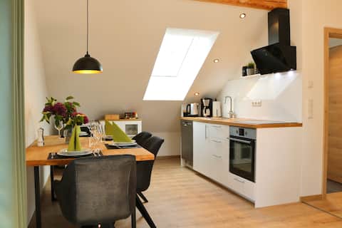 Modern attic apartment in Günztal