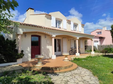 Grande Villa 8 pers/ 4ch 5mn mer