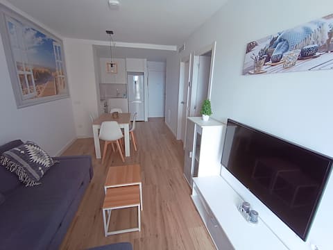 Propiedad de Airbnb exitosa: New apartment in Calella with private parking en Calella