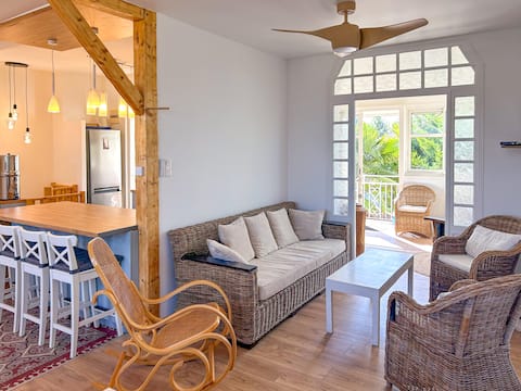 Popular Airbnb listing: Charming Villa with Sea View 1 min Walk to Beach in Saint Michel Chef Chef
