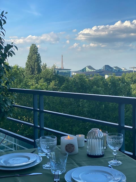 View of the Eiffel Tower
