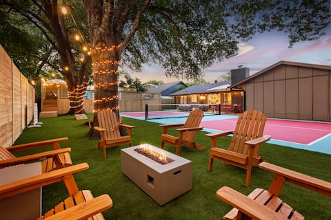 Top performing Airbnb: Pickleball + Pool, Fire Pit, Modern | Cowgirl Casa in North Lamar Rundberg