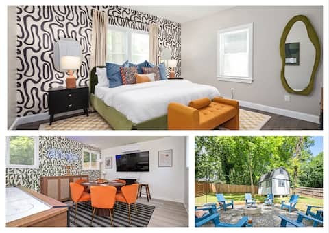 ATL Escape~Arcade Firepit Patio!